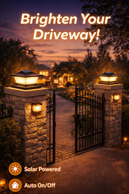 Solar Fence Post Light