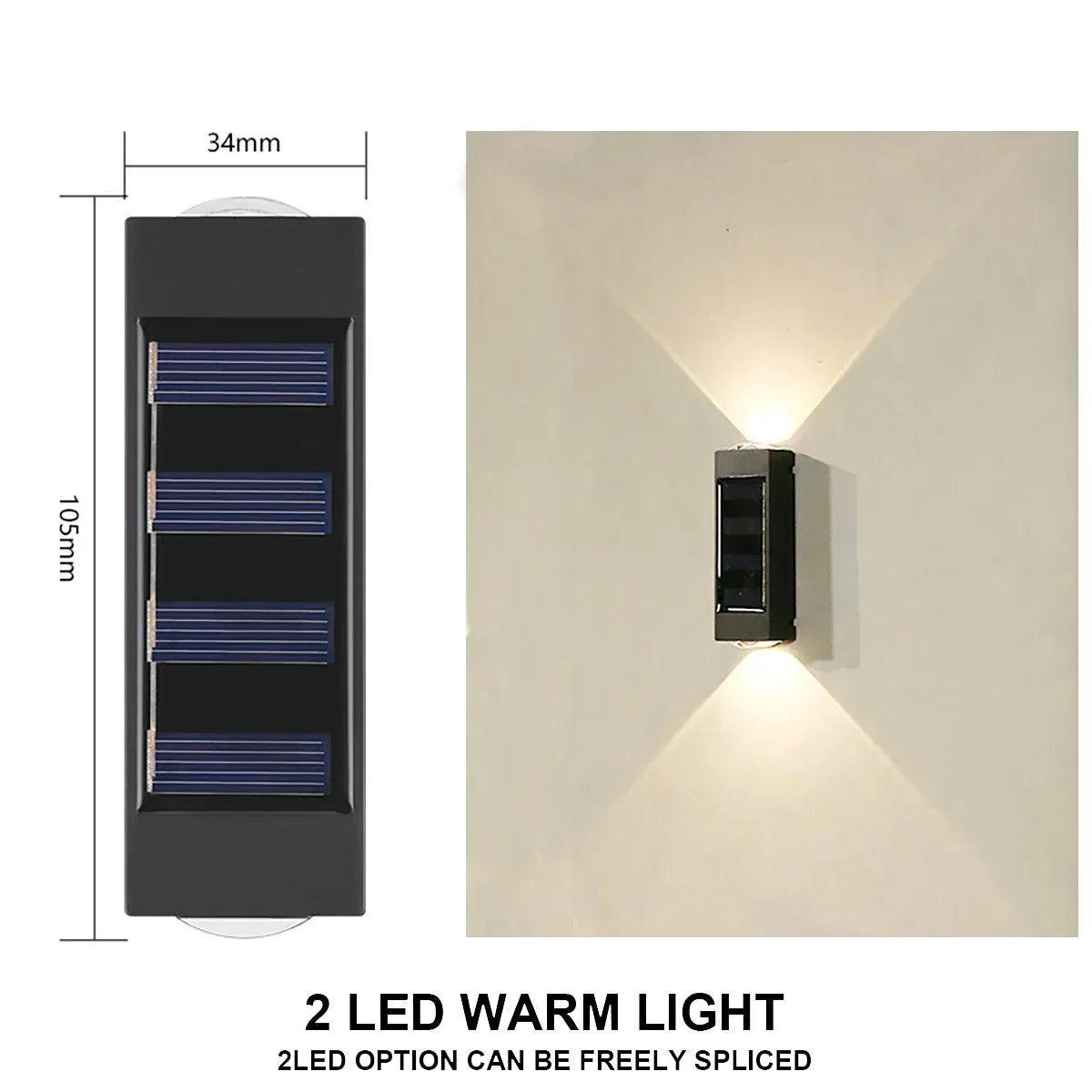Waterproof Solar Outdoor Wall Lamp
