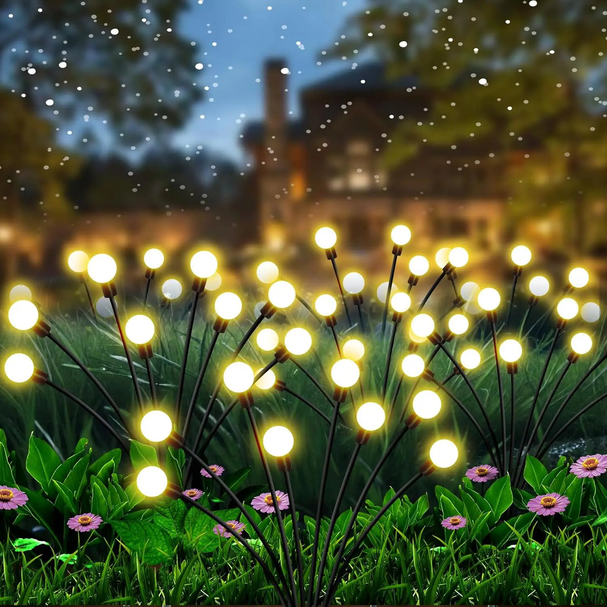 Solar Powered Firefly Garden Lights