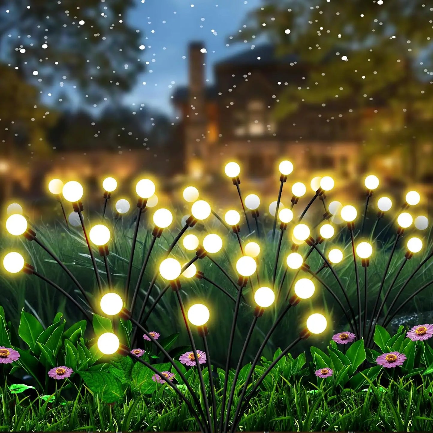 Solar Powered Firefly Garden Lights