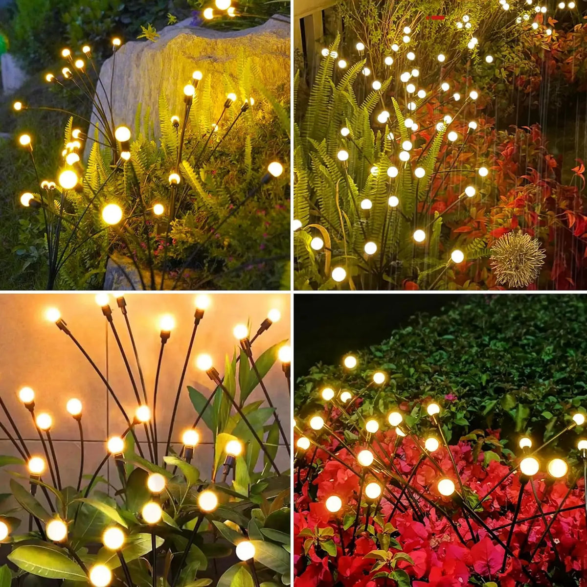 Solar Powered Firefly Garden Lights