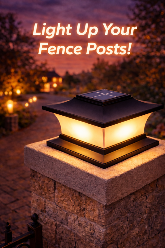 Solar Fence Post Light