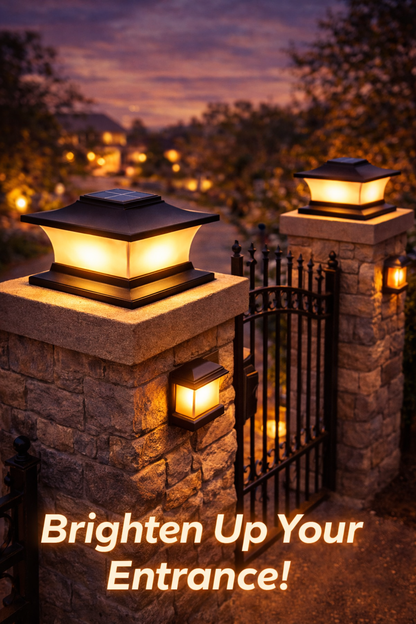 Solar Fence Post Light