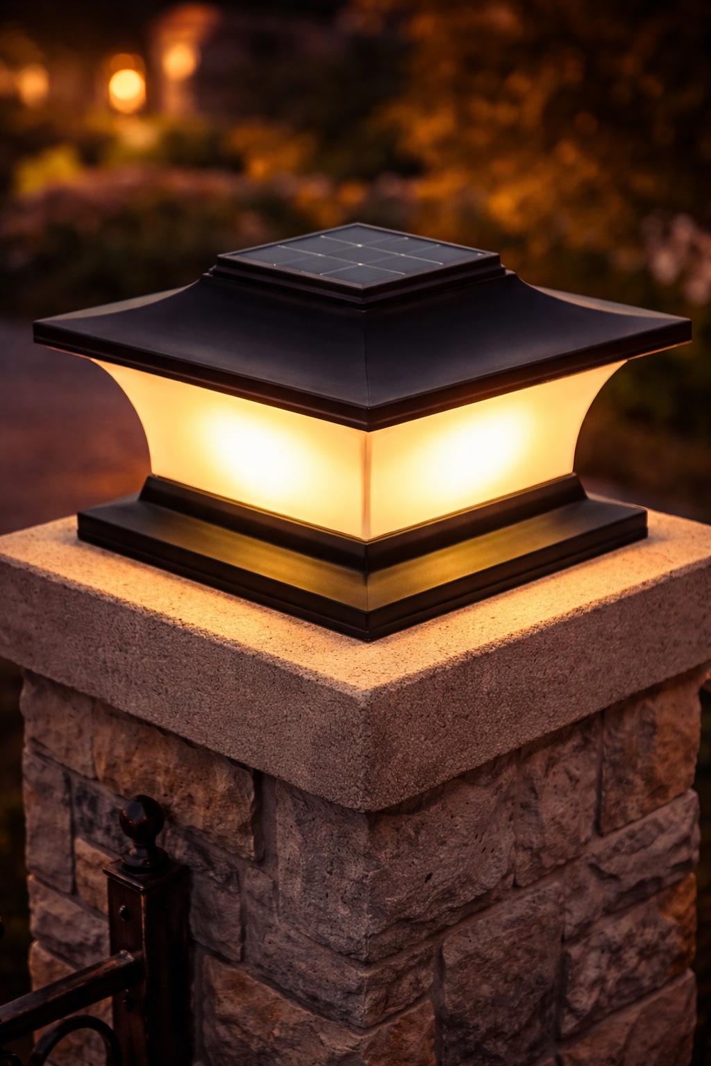 Solar Fence Post Light