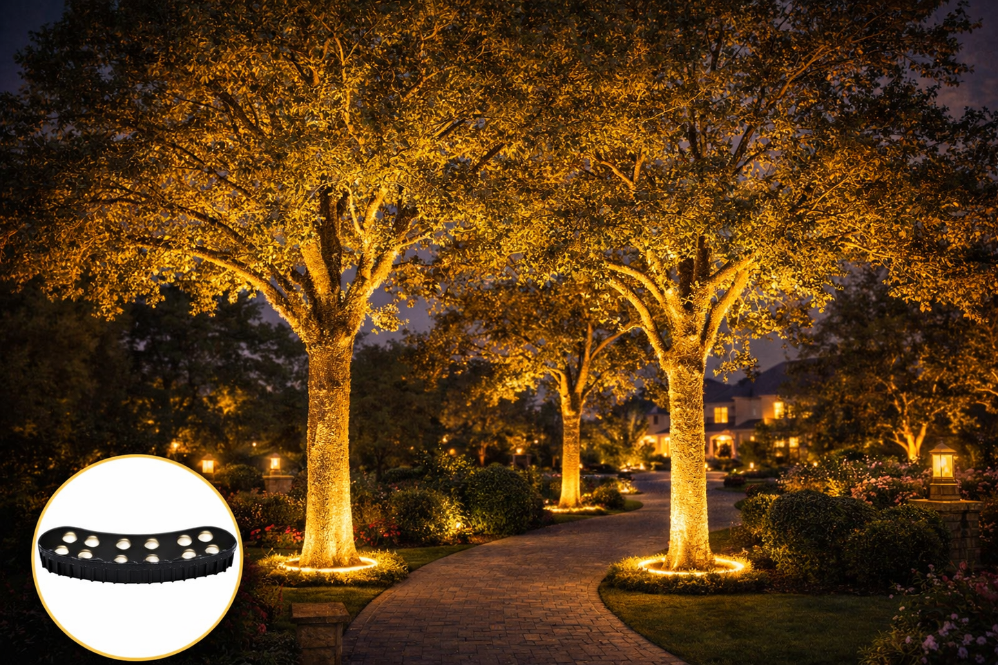 Outdoor Tree Hugging LED Lamps
